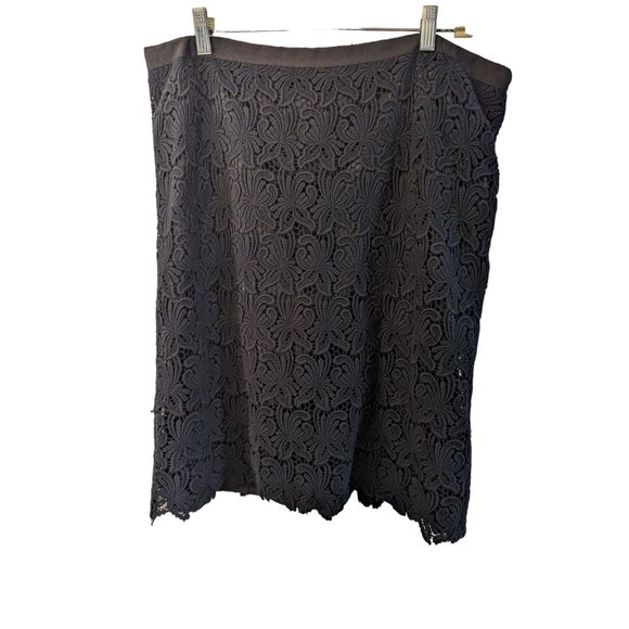 Talbots Dresses & Skirts - Talbots Black Lace fully lined knee length size 16